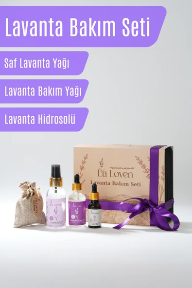 LaLoven Lavanta Bakım Seti - Lavanta Yağı, Lavanta Bakım Yağı, Lavanta Hidrosolü