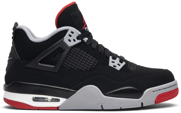Nike Air Jordan 4 Retro OG GS 'Bred' 2019 Sneaker Spor Ayakkabı 308497-060 - 1
