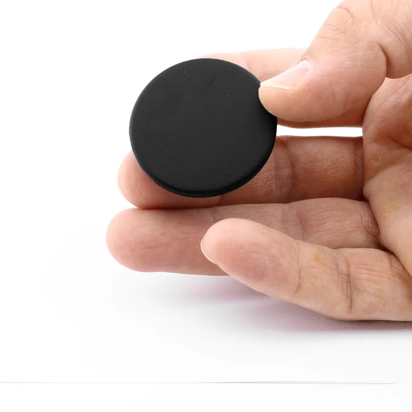 Tek Vidalı Düz Lüks Mat Siyah Düğme Metal Kulp Çekmece Mobilya Mutfak Dolabı Dolap Kulbu Kulplar - Resim 6