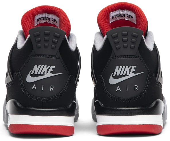 Nike Air Jordan 4 Retro OG GS 'Bred' 2019 Sneaker Spor Ayakkabı 308497-060 - 4