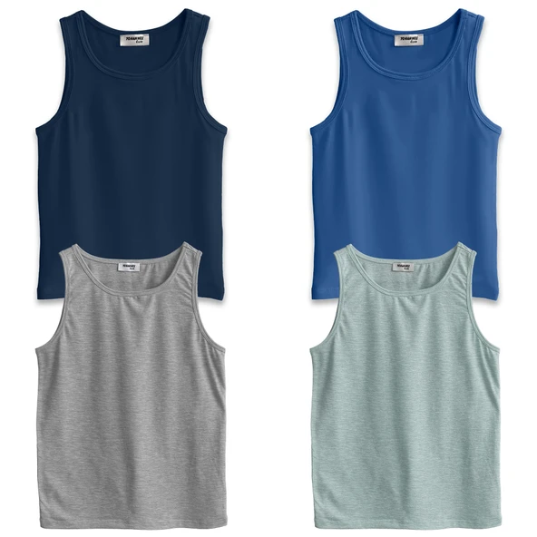 Yohannes Club, Erkek Çocuk, Pamuklu Slip&Atlet, Alt-Üst, 3 çift ve 4 çift seçenekli, - Resim 5