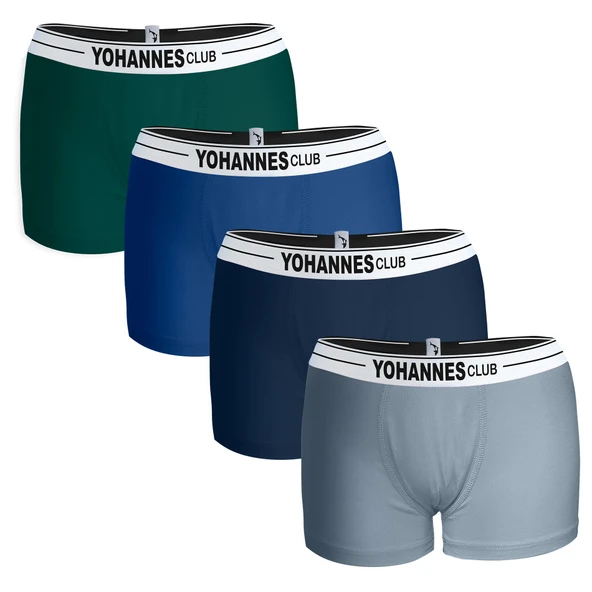 Yohannes Club, Erkek Çocuk, Pamuklu Boxer, 3'lü ve 4'lü paket seçenekli, çok renkli ürün görseli
