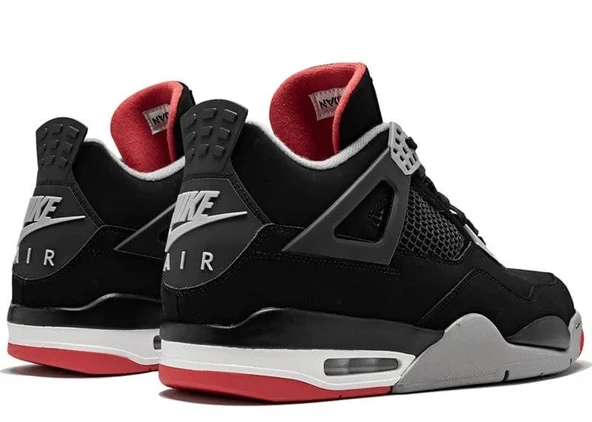 Nike Air Jordan 4 Retro OG GS 'Bred' 2019 Sneaker Spor Ayakkabı 308497-060 - 7