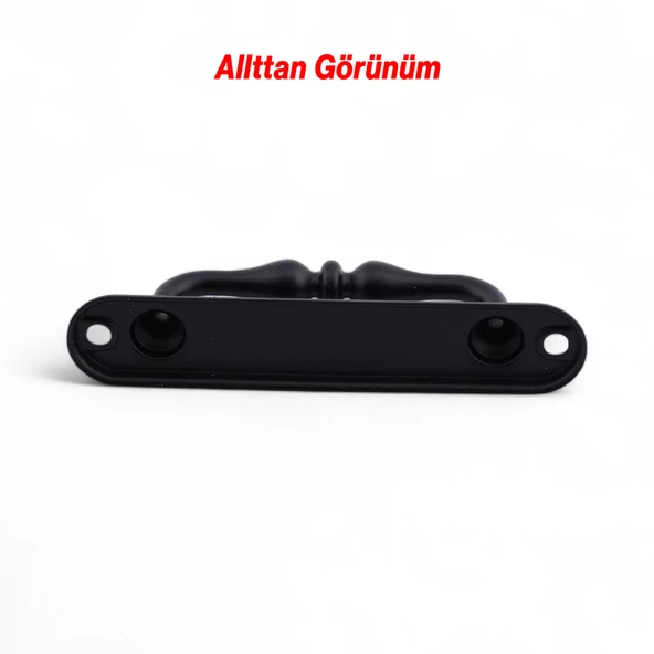 Siyah Metal Kapı Çekme Kolu 12 cm Dolap Saclı Mobilya Dolap Çekmece Tutamağı Kulp Kulpları - Resim 2