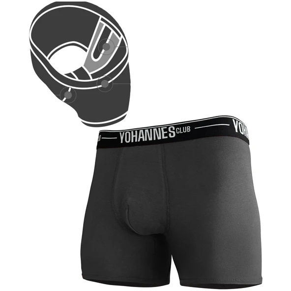 Yohannes Club, Erkek Özel Bölmeli Pamuklu Boxer, Renk Seçenekli, Tekli Paket - Resim 2