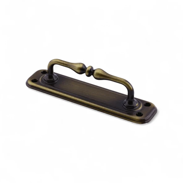 Antik Sarı Büyük 14.5 cm Metal Kapı Çekme Kolu Tutamağı Kulp Kulpları Dolap Mobilya Dolap Çekmece - Resim 7