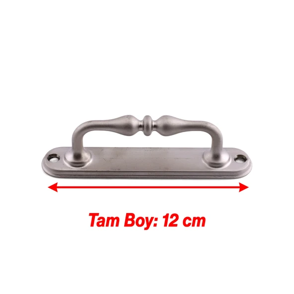 Saten Metal Kapı Çekme Kolu 12 cm Tutamağı Kulp Saclı Kulpları Dolap Mobilya Dolap Çekmece - Resim 5