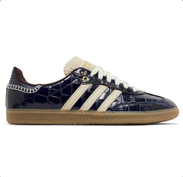 Adidas Samba Wales Bonner Navy Croc - Resim 2