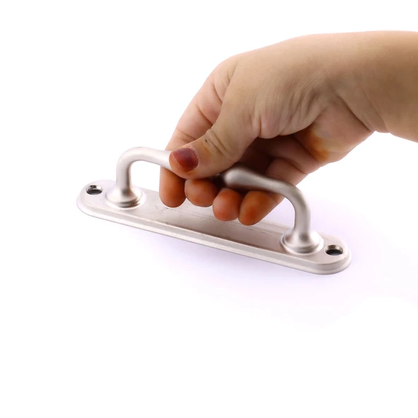 Saten Metal Kapı Çekme Kolu 12 cm Tutamağı Kulp Saclı Kulpları Dolap Mobilya Dolap Çekmece - Resim 2