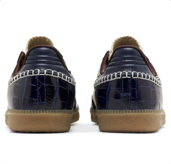 Adidas Samba Wales Bonner Navy Croc - Resim 4