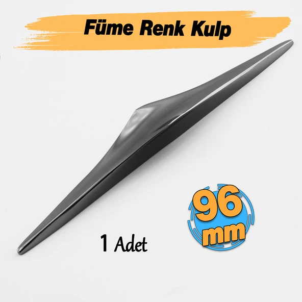 Olivin Füme Metal Kulp 96 mm - 9.6 cm Mobilya Çekmece Mutfak Dolabı Dolap Kulpları Kulbu Kulpu - 4