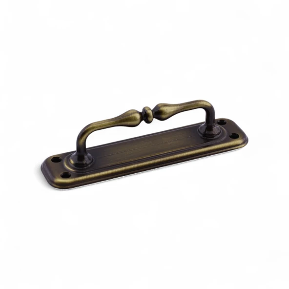 Antik Sarı Büyük 14.5 cm Metal Kapı Çekme Kolu Tutamağı Kulp Kulpları Dolap Mobilya Dolap Çekmece - Resim 4