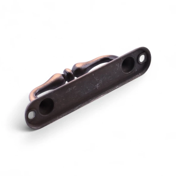 Eskitme Antik Bakır Metal Kapı Çekme Kolu 12 cm Dolap Mobilya Dolap Çekmece Tutamağı Kulp Kulpları - Resim 6