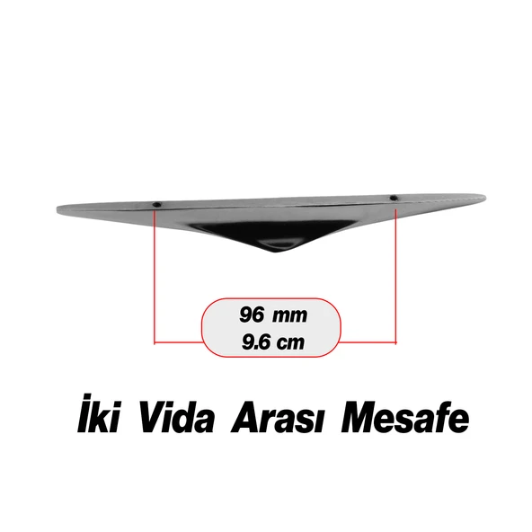 Olivin Füme Metal Kulp 96 mm - 9.6 cm Mobilya Çekmece Mutfak Dolabı Dolap Kulpları Kulbu Kulpu - 2