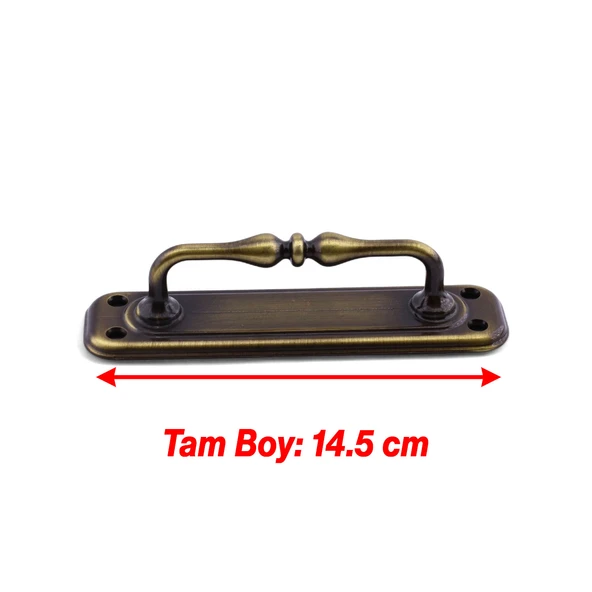 Antik Sarı Büyük 14.5 cm Metal Kapı Çekme Kolu Tutamağı Kulp Kulpları Dolap Mobilya Dolap Çekmece - Resim 5