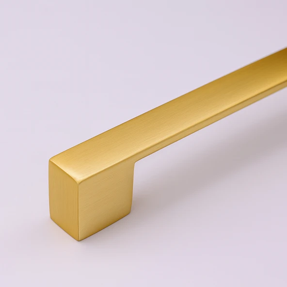 Gölcük 160 mm Metal Mat Altın Gold Kulp Mobilya Çekmece Mutfak Dolabı Dolap Kapak Kulpları Kulb - Resim 2