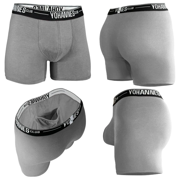 Yohannes Club, Erkek Özel Keseli Pamuklu Boxer, Renk Seçenekli, Tekli paket - Resim 4