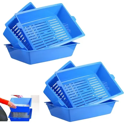 3 Katlı Kedi Tuvaleti Elekli Kedi Tuvaleti - 2