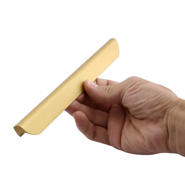 Fırat 160 mm Mat Gold Altın Kulp Metal Mobilya Çekmece Mutfak Dolap Kapak Kulpları Kulbu Dolabı Kulpu - Resim 3