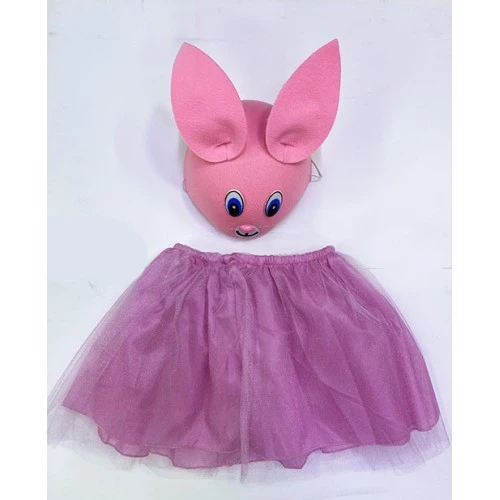 Çocuk Gösteri Kostümü Pembe Tavşan - 1