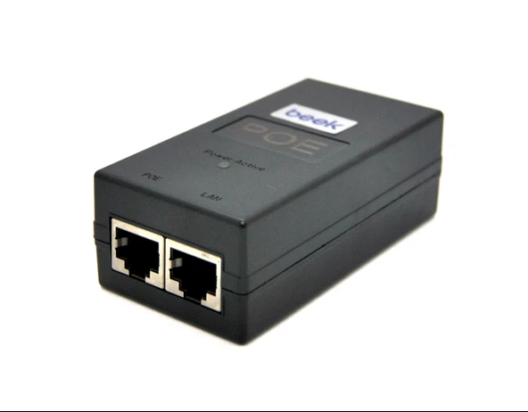 Beek PoE Injector<br>
48V24W<br>
10/100TX<br>
AC 100-240V - 1