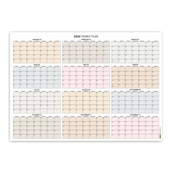 Amerikan Standardı 2026 Yıllık Planlayıcı Takvim, Pazar Başlangıç 2026 Takvim - Resim 7