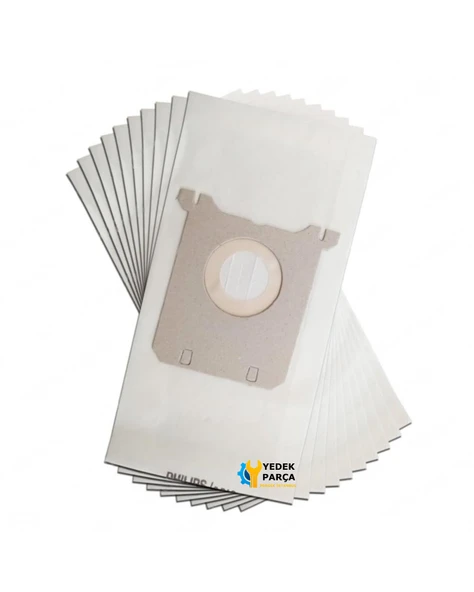 Philips Uyumlu FC 8230 & 8239 Small Star Süpürge Kağıt Toz Torbası 10 Adet ürün görseli