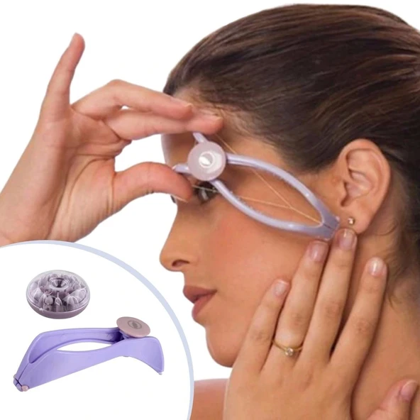 Slique Pratik İple Kaş Bıyık Tüy Alma Epilasyon Aleti Makinesi (5047) ürün görseli 1