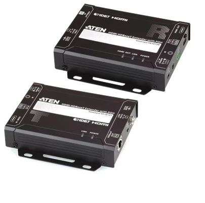 HDMI HDBaseT Sinyal Uzatma Cihazı, POH özellikli, Long Reach mod'da 150 metre, Alıcı (Receiver) ve Verici (Transmitter) Birim dahil<br>
HDMI HDBaseT Extender with PoH (4K@100m) (HDBaseT Cla - 1