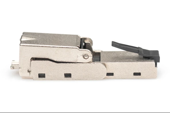 Digitus CAT 6A Modüler Sahada Sonlandırma Fişi<br>
Bükülebilir RJ45 alan sonlandırma tertibatı<br>
AWG 22-27 katı ve çok telli kablo için uygundur<br>
Zırhlı/Shielded<br>
TIA 5 - 1