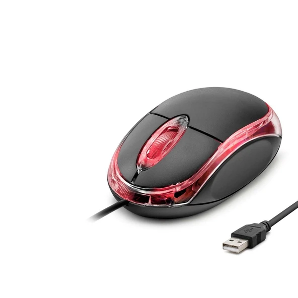 Kablolu Mouse 800 Dpı Led 110Cm Siyah ND3251