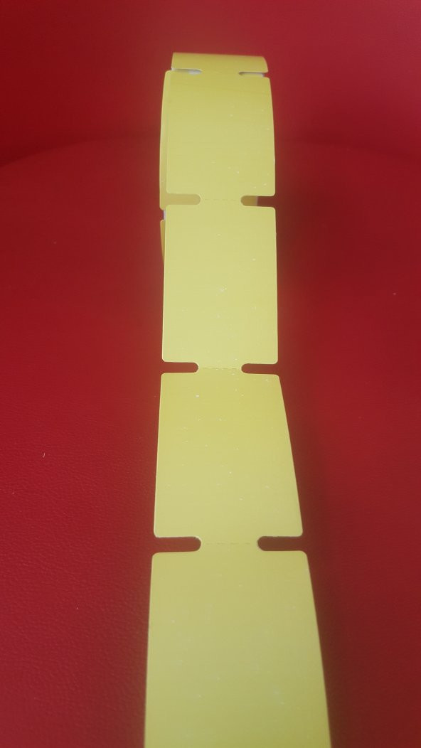 100*38 RAF ETİKETİ SARI ZEMİN 10 RULO 3500 ADET - Resim 2