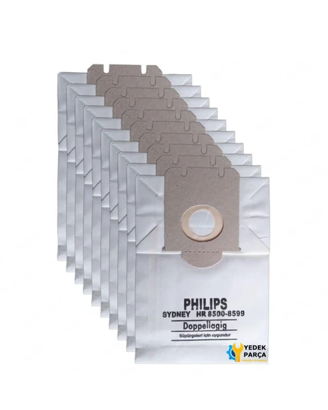 Philips Uyumlu FC 9100 - 9149 Serie - Specialist Süpürge Kağıt Toz Torbası 10 Adet ürün görseli 1