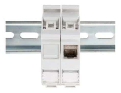 Digitus 1 x Keystone Modül için DIN-Ray Adaptörü, IP20, etiket ve toz alanı mevcut<br>
Digitus DIN-Rail Adapter IP20 for DIGITUS® Keystone Module - 1