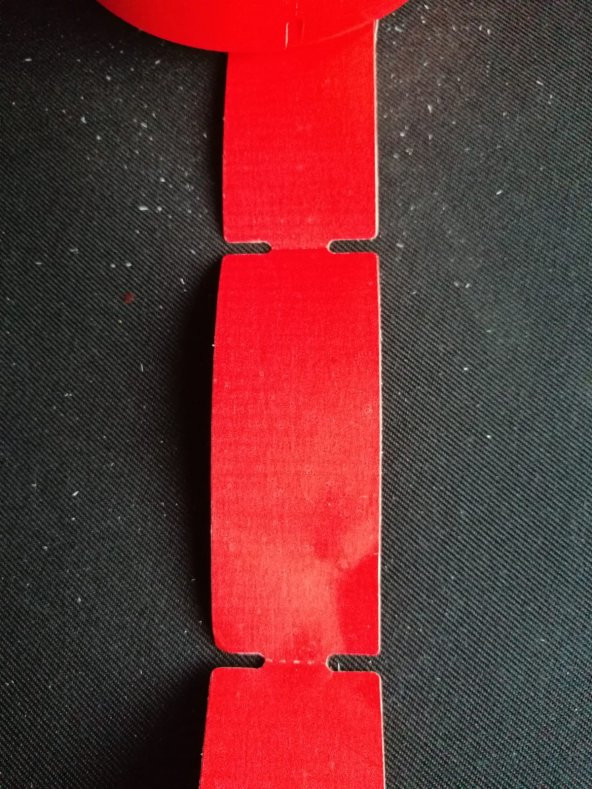 RAF ETİKETİ 100X38 350 SARIM KIRMIZI ZEMİN - 2