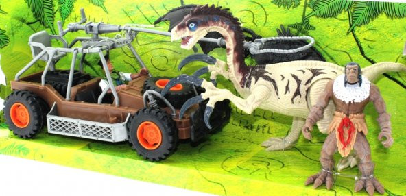 Dinozor Avcısı Buggyli  Oyun Seti - 2
