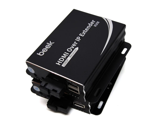 Beek IP HDMI KVM Fiber Sinyal Uzatma Cihazı, Single Mode, SC, 20km, 1080PBeek IP HDMI KVM Fiber Extender 20KM 1080P - 1