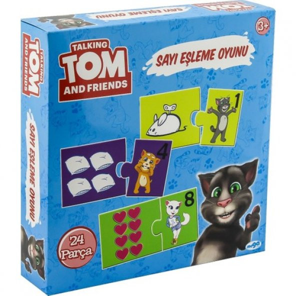 Konuşan Kedi Tom Sayı Eşleme Oyunu