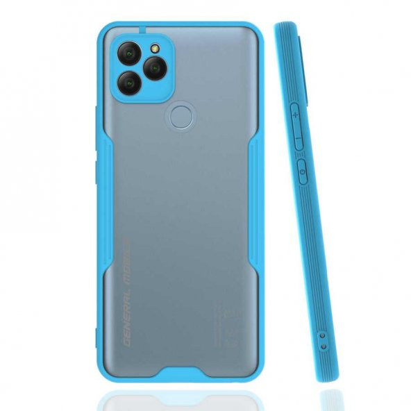 General Mobile GM 21 Kılıf kamera Korumalı Arkası Şeffaf Silikon - 2