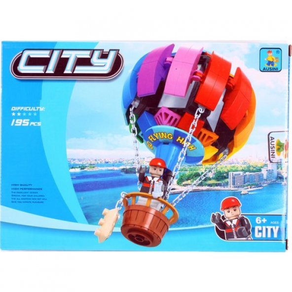 Ausini City 195 Parça Hava Balonu - 2