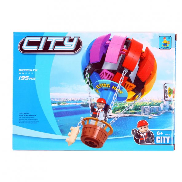 Ausini City 195 Parça Hava Balonu - 3
