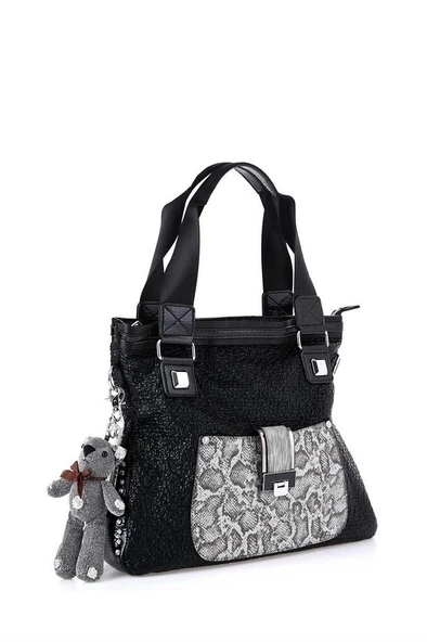 Bagi Siyah Cilt Omuz Çantası - Resim 4