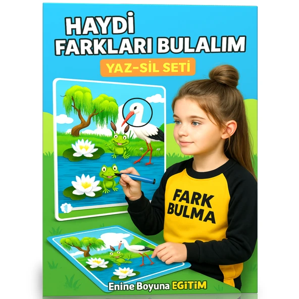 Haydi Farkları Bulalım YAZ-SİL Seti ürün görseli