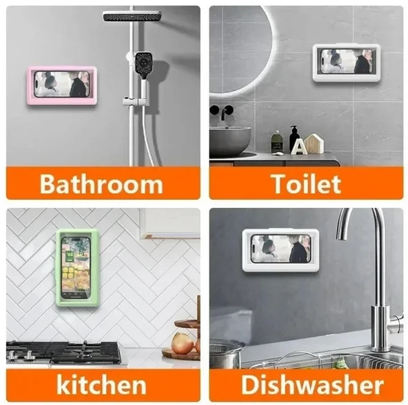 Banyo Telefon Tutacağı Duş Telefon Kılıfı Su Geçirmez - Resim 2