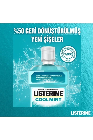 Listerine Cool Mint Ağız Gargarası 500+250 ml Set - Resim 4