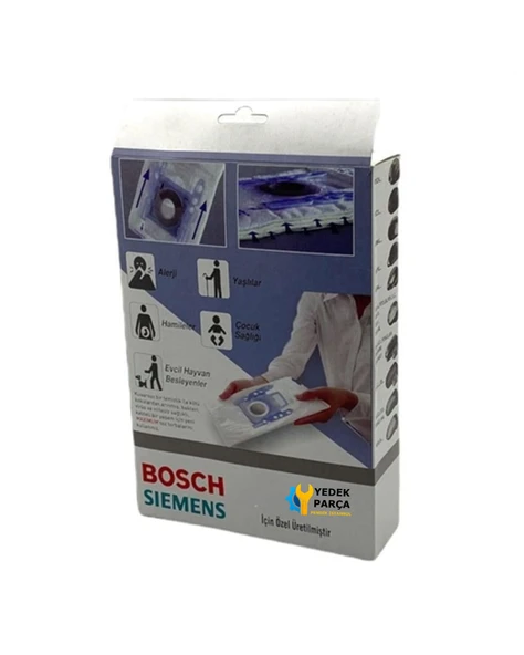 Bosch BGN2A111 GL-20 Süpürge Type G Süpürge Toz Torbası 4 adet - Resim 3