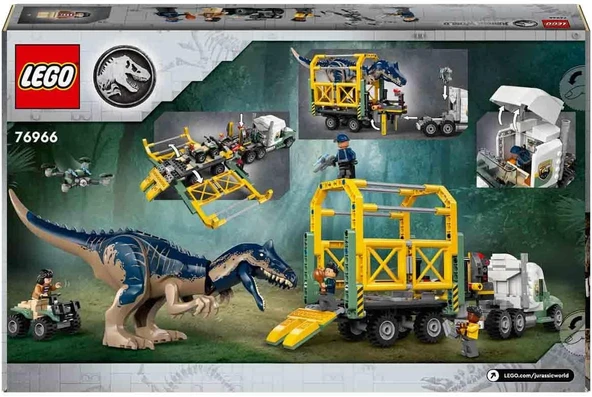 LEGO Jurassic World Dinozor Görevleri: Allosaurus Taşıma Kamyonu - 3