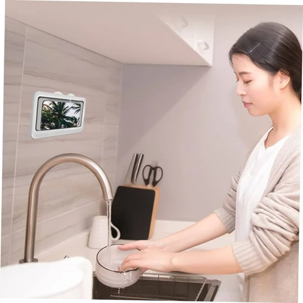 Banyo Telefon Tutacağı Duş Telefon Kılıfı Su Geçirmez - Resim 5