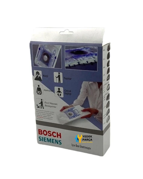 Bosch Uyumlu BBZ 6 AF Elektrikli Süpürge Type G Toz Torbası - Resim 2