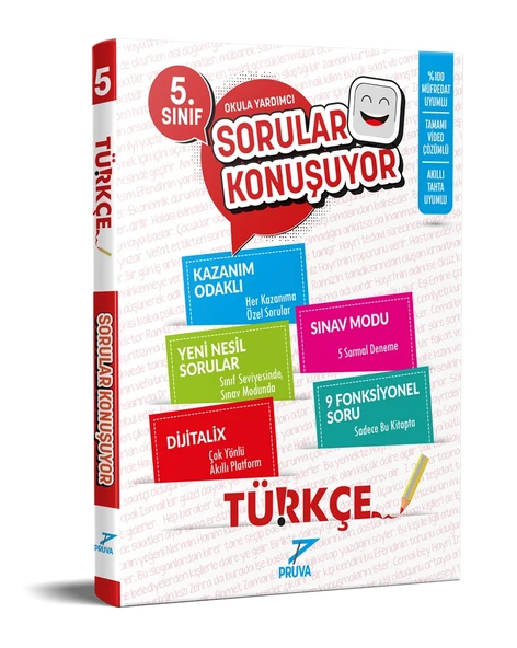 Pruva Akademi 2025 5. Sınıf Türkçe Sorular Konuşuyor Güncel Müfredat ürün görseli
